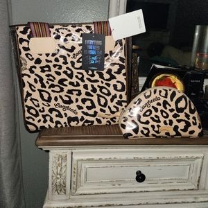 Bam Bam Consuela Handbag and make up tote. New